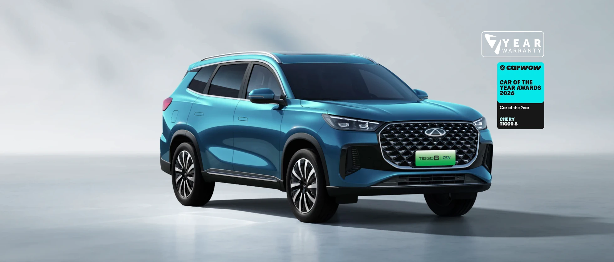 Chery Tiggo 8 Super Hybrid Aspire Zero Percent hero image